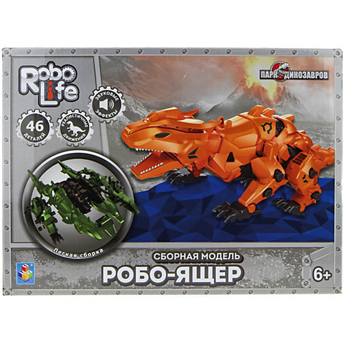 Сборная модель 1Toy RoboLife "Робо-ящер", 46 деталей от 1Toy