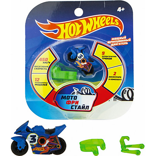 Мотобайк инерционный 1Toy Hot Wheels от 1Toy