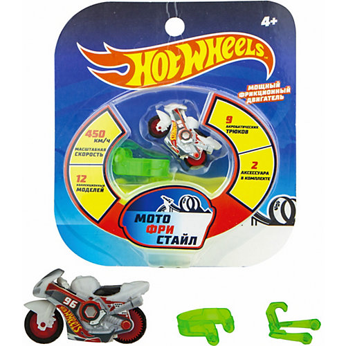 Мотобайк инерционный 1Toy Hot Wheels от 1Toy