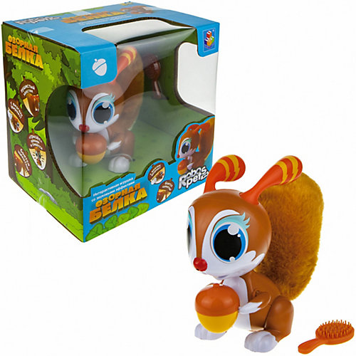 Игрушка интерактивная 1Toy RoboPets "Озорная белка", звуковые эффекты от 1Toy