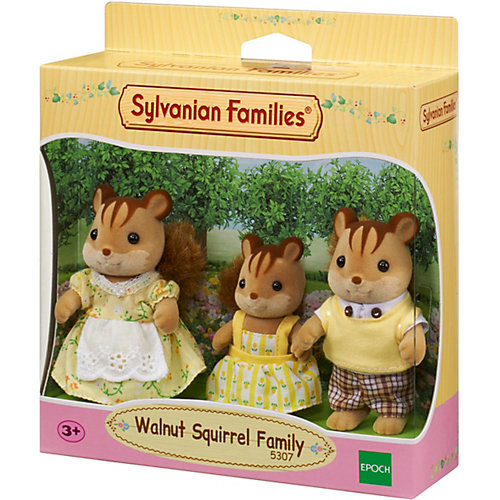 Игровой набор Sylvanian Families Семья Белок, 3 фигурки от Эпоха Чудес