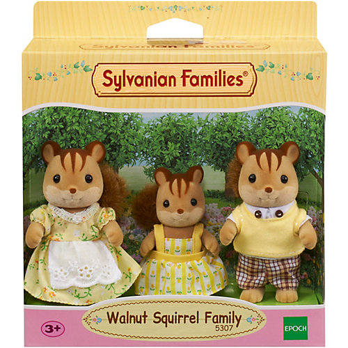 Игровой набор Sylvanian Families Семья Белок, 3 фигурки от Эпоха Чудес