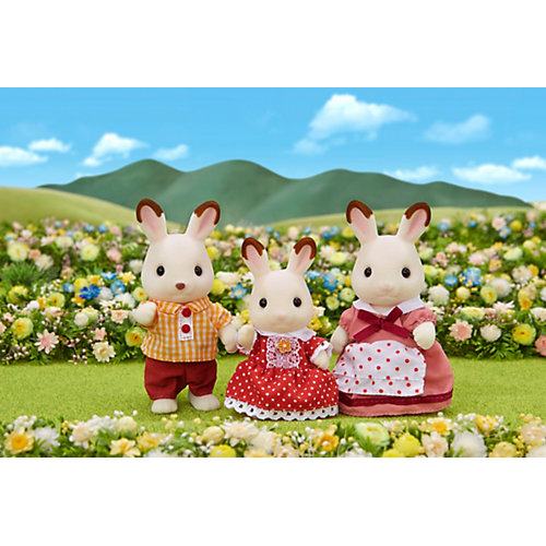 Игровой набор Sylvanian Families Семья Шоколадных кроликов, 3 фигурки от Эпоха Чудес