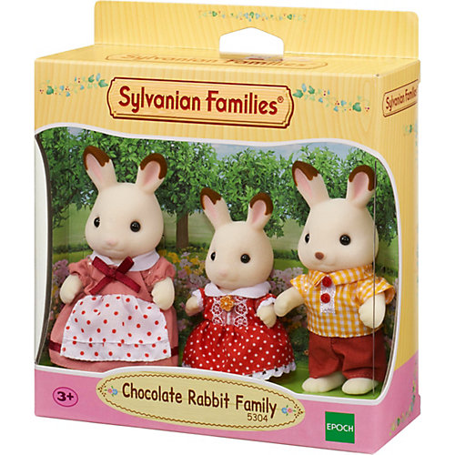 Игровой набор Sylvanian Families Семья Шоколадных кроликов, 3 фигурки от Эпоха Чудес
