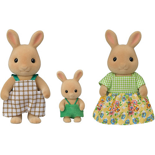 Игровой набор Sylvanian Families Семья Солнечных кроликов, 3 фигурки от Эпоха Чудес