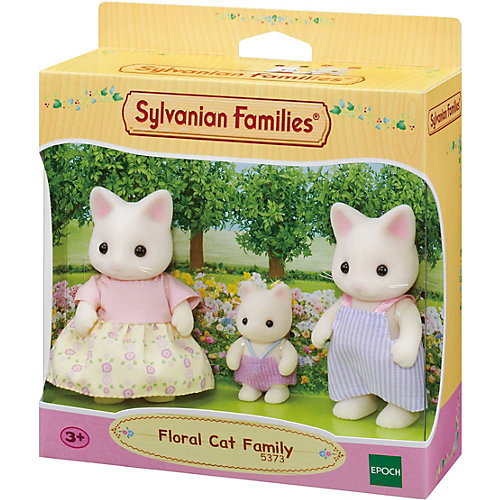 Игровой набор Sylvanian Families Семья Цветочных котов, 3 фигурки от Эпоха Чудес