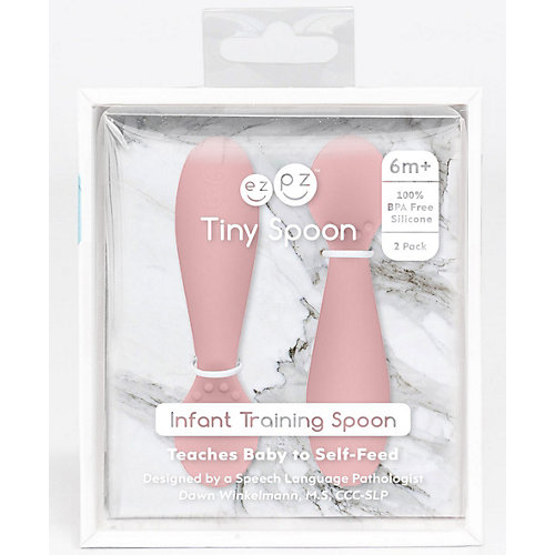 Набор ложек Ezpz Tiny Spoon нежно-розовый от Ezpz