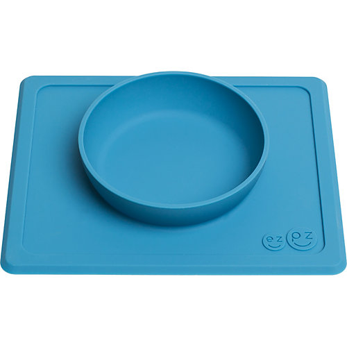 Тарелка с подставкой Ezpz Mini Bowl серая от Ezpz