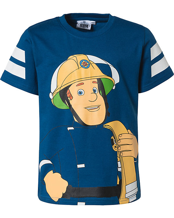 blau Kinder Tshirts und T-Shirt für Jungen Feuerwehrmann Sam Jungen Shirtracer Tatü Tata Ich Bin 4 