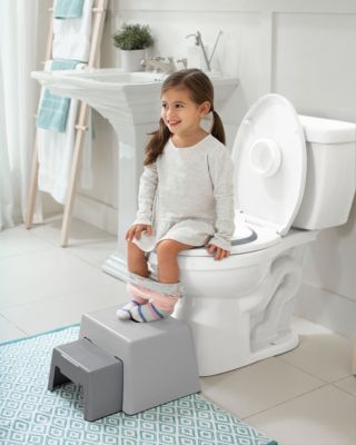 BLAU Baby-Kind-Toiletten-Training Neu Pourty FLEXI-FIT WC TRAINER 