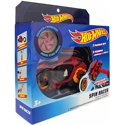 Колесо-гироскоп 1Toy Hot Wheels Spin Racer "Красный мустанг", 16 см от 1Toy