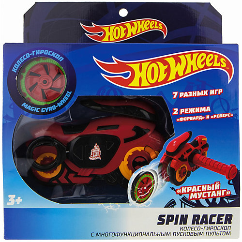 Колесо-гироскоп 1Toy Hot Wheels Spin Racer "Красный мустанг", 16 см от 1Toy