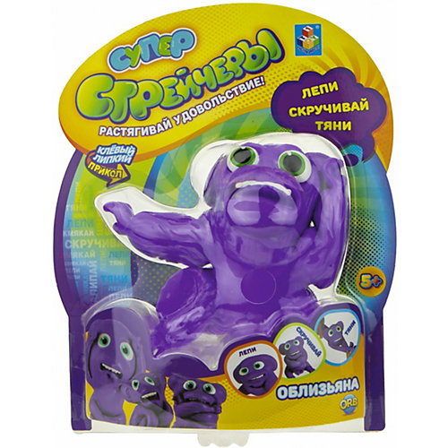 СуперСтрейчер 1Toy "Облизьяна", 16 см от 1Toy
