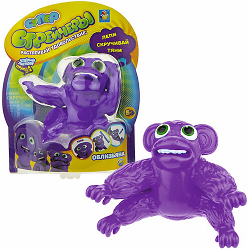 СуперСтрейчер 1Toy "Облизьяна", 16 см от 1Toy