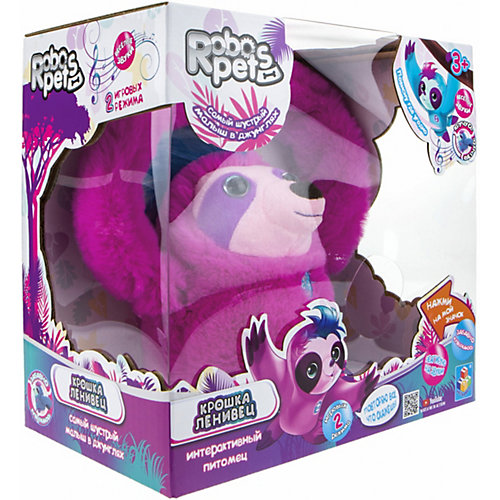 Интерактивная игрушка 1Toy RoboPets "Ленивец", движения и звук от 1Toy