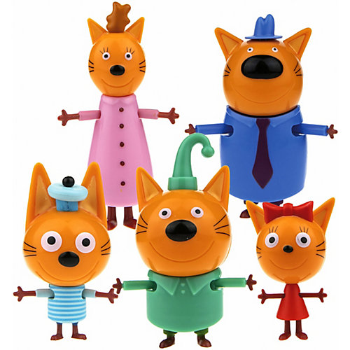 Игровой набор 1Toy «Три кота», 5 героев от 1Toy
