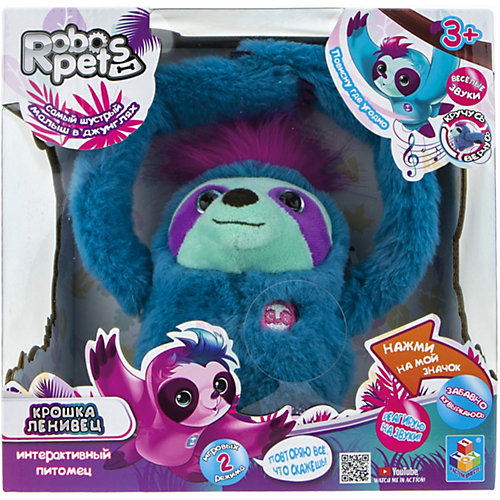 Интерактивная игрушка 1Toy RoboPets "Ленивец", движения и звук от 1Toy