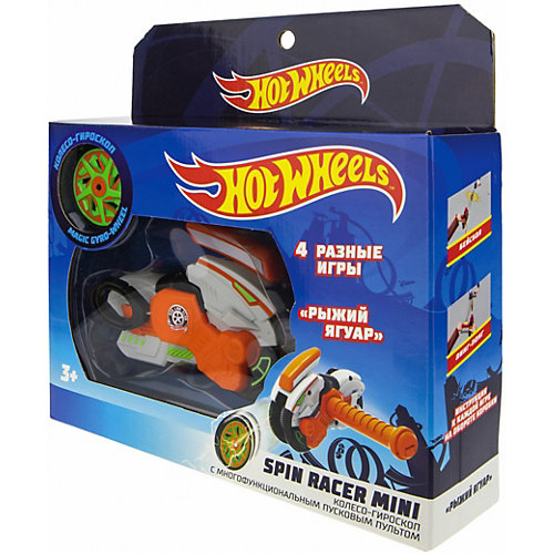Колесо-гироскоп 1Toy Hot Wheels Spin Racer "Рыжий Ягуар", 12 см от 1Toy
