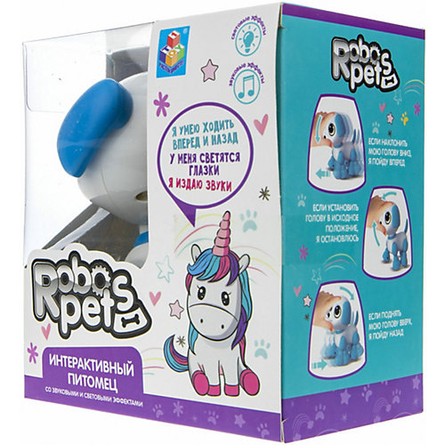 Интерактивная игрушка 1Toy RoboPets "Робо-щенок", свет, движения и звук от 1Toy