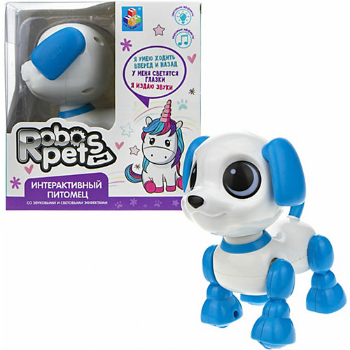 Интерактивная игрушка 1Toy RoboPets "Робо-щенок", свет, движения и звук от 1Toy