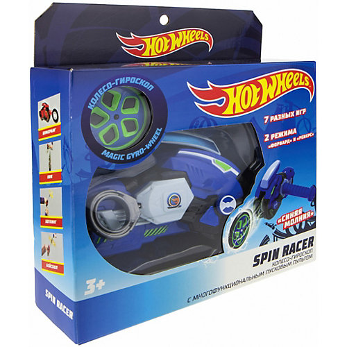 Колесо-гироскоп 1Toy Hot Wheels Spin Racer "Синяя Молния", 16 см от 1Toy