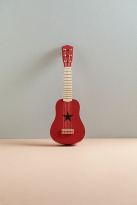 Kids Concept Gitarre rosa Kindergitarre Holz 6 Saiten 53 cm 