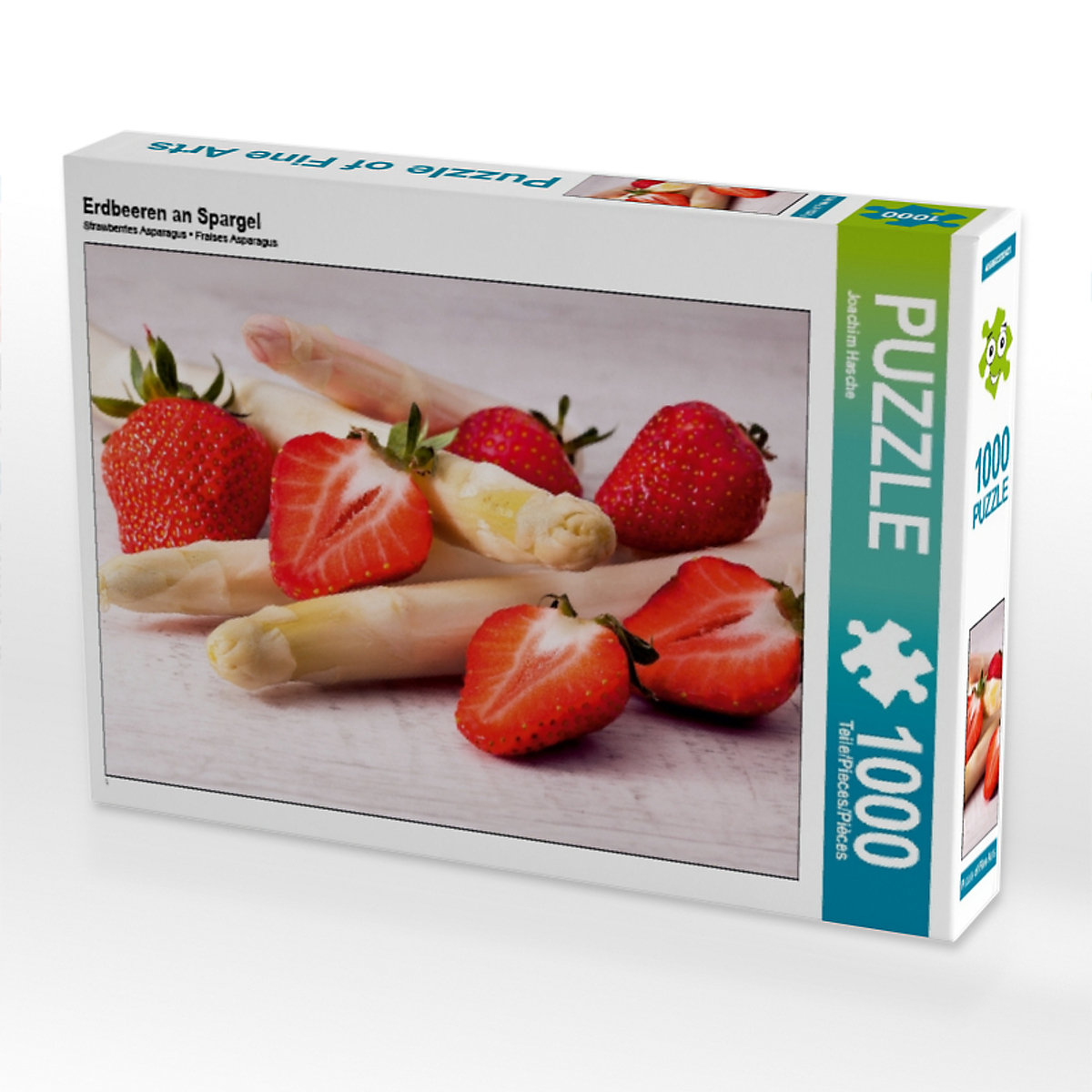 CALVENDO® Puzzle CALVENDO Puzzle Erdbeeren an Spargel 1000 Teile Foto-Puzzle für glückliche Stunden
