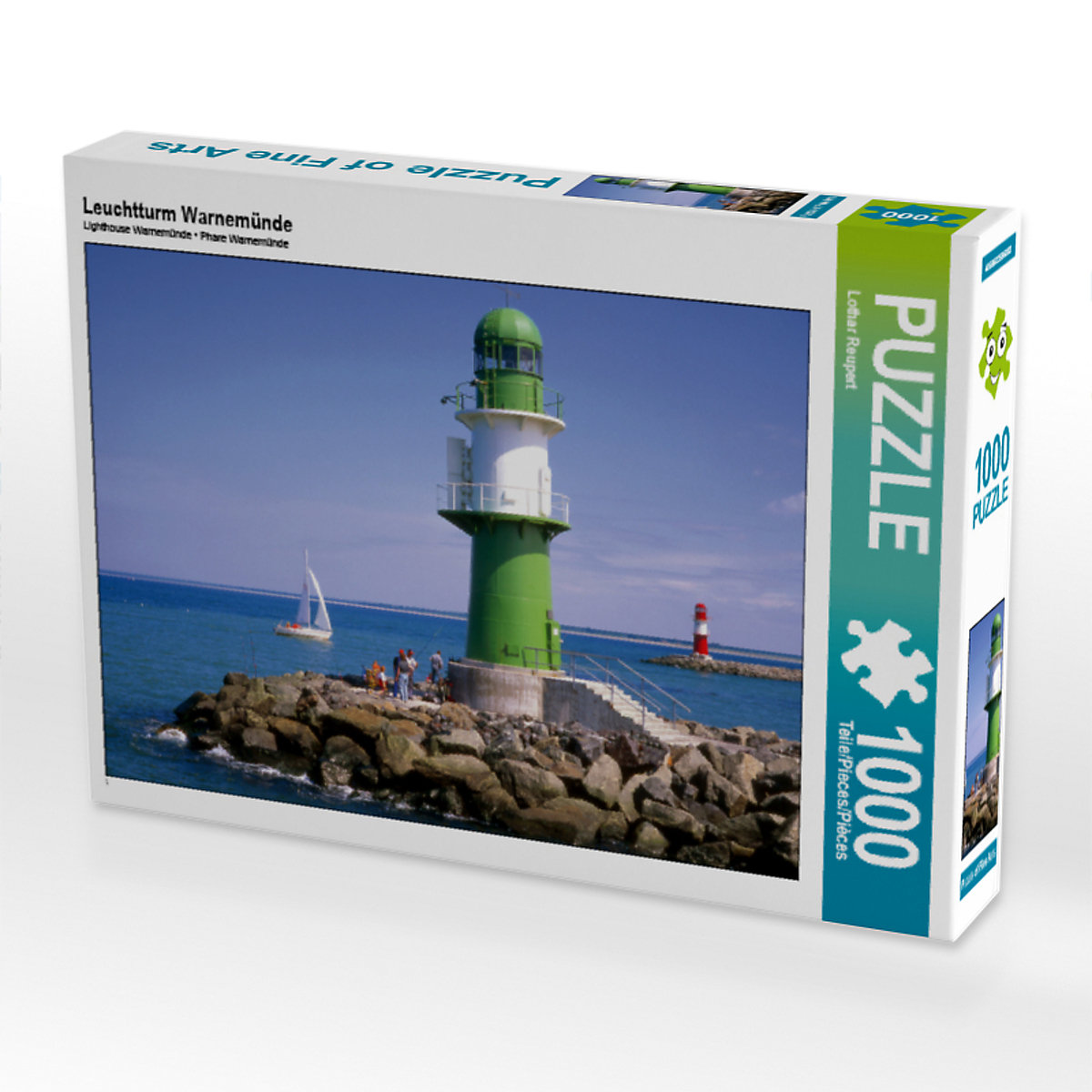 CALVENDO® Puzzle CALVENDO Puzzle Leuchtturm Warnemünde 1000 Teile Foto-Puzzle für glückliche Stunden