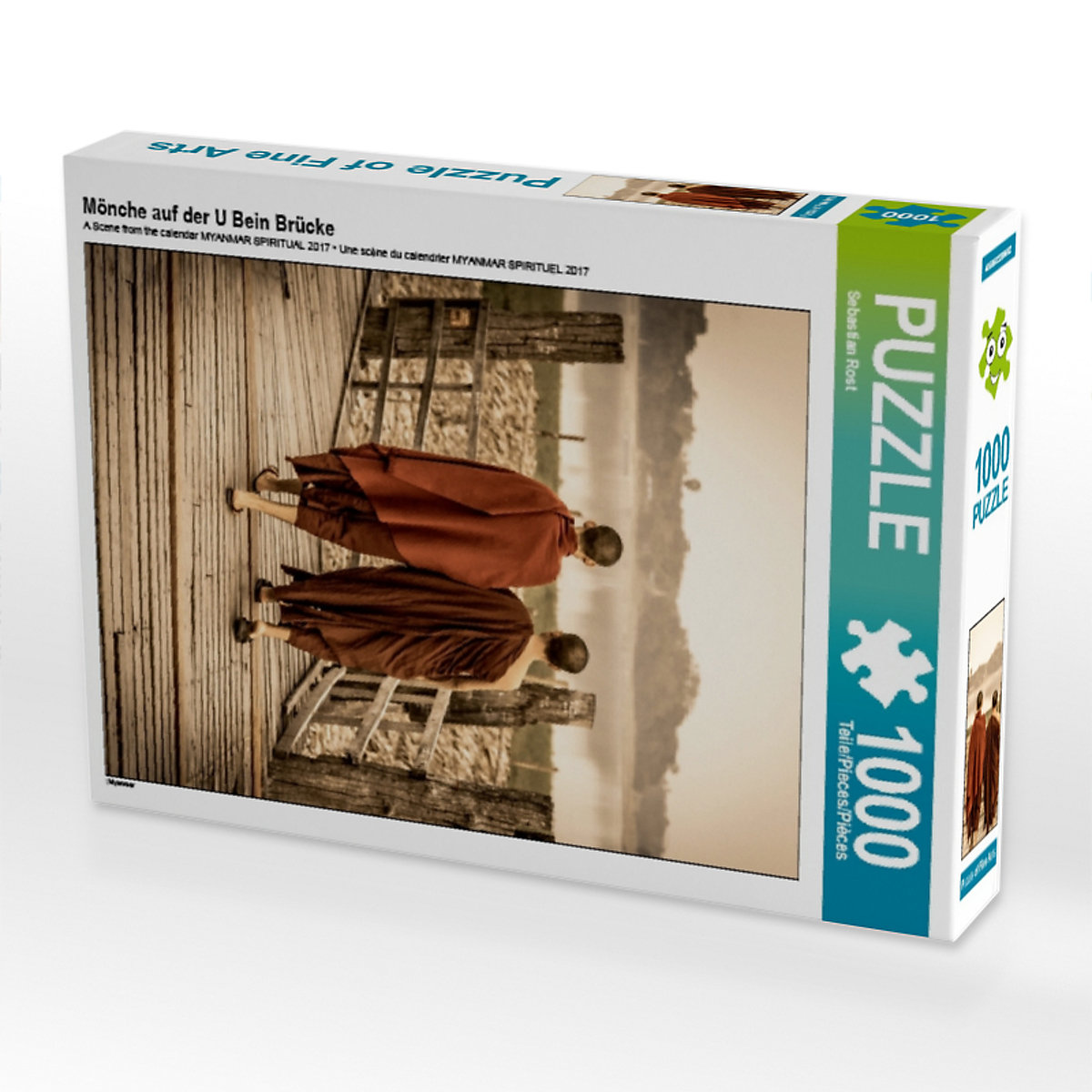CALVENDO® Puzzle CALVENDO Puzzle Mönche auf der U Bein Brücke 1000 Teile Foto-Puzzle für glückliche Stunden