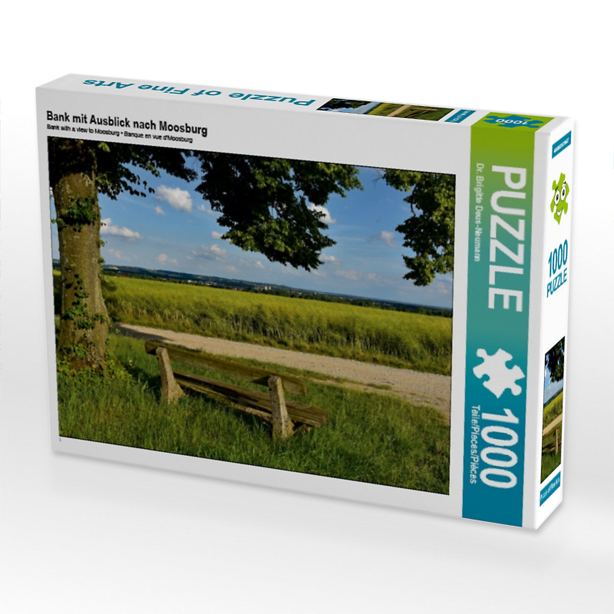 CALVENDO® Puzzle CALVENDO Puzzle Bank mit Ausblick nach Moosburg 1000 Teile Foto-Puzzle für glückliche Stunden