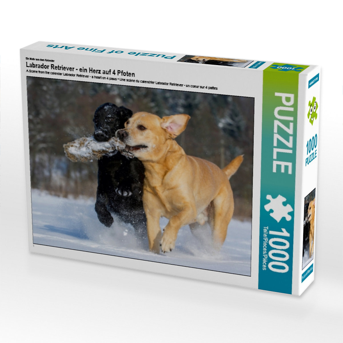 CALVENDO® Puzzle CALVENDO Puzzle Labrador Retriever ein Herz auf 4 Pfoten 1000 Teile Foto-Puzzle für glückliche Stunden