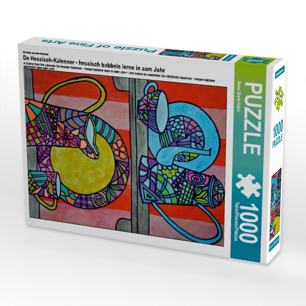 CALVENDO® Puzzle CALVENDO Puzzle De Hessisch-Kalenner hessisch babbele lerne in aam Johr 1000 Teile Foto-Puzzle für glückliche Stunden