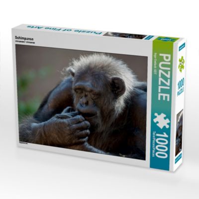 CALVENDO® Puzzle CALVENDO Puzzle Schimpanse 1000 Teile Foto-Puzzle für glückliche Stunden