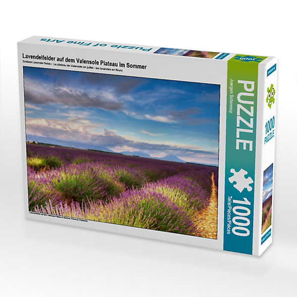 Puzzle CALVENDO Puzzle Lavendelfelder auf dem Valensole Plateau im Sommer - 1000 Teile Foto-Puzzle für glückliche Stunden
