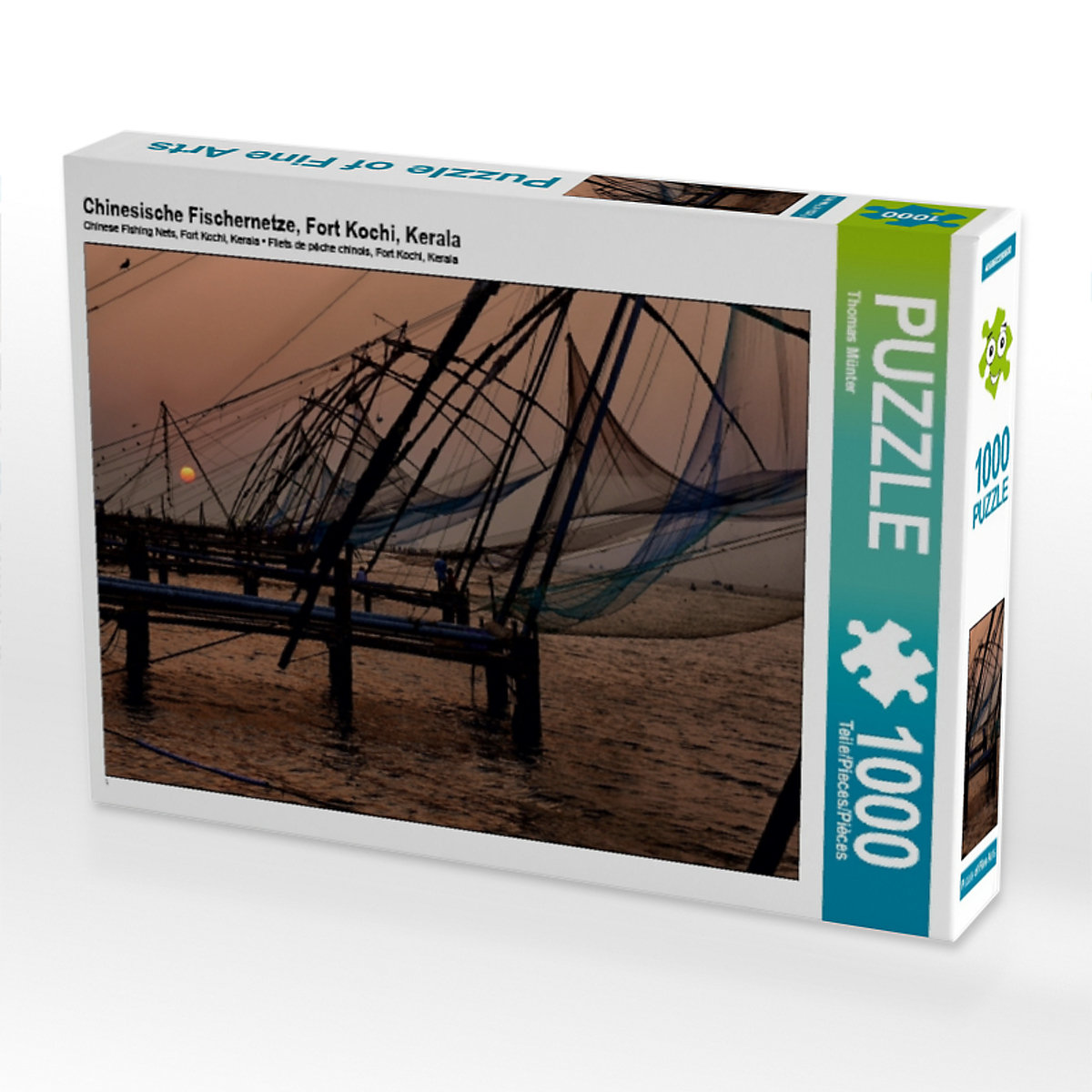 CALVENDO® Puzzle CALVENDO Puzzle Chinesische Fischernetze Fort Kochi Kerala 1000 Teile Foto-Puzzle für glückliche Stunden