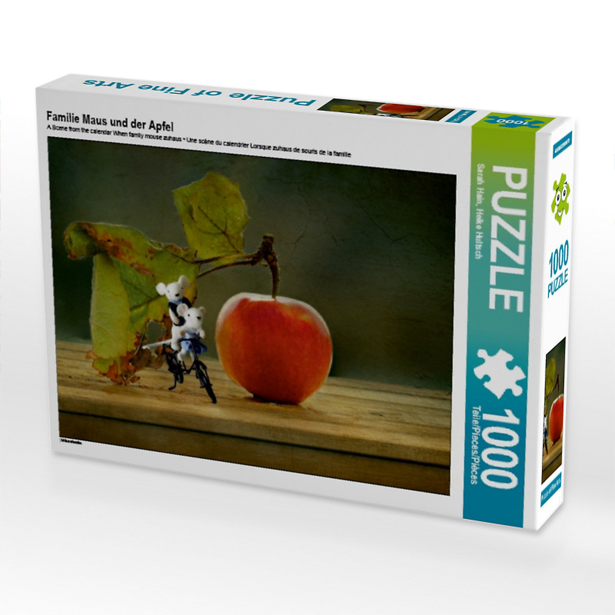 CALVENDO® Puzzle CALVENDO Puzzle Familie Maus und der Apfel 1000 Teile Foto-Puzzle für glückliche Stunden