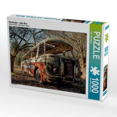 CALVENDO® Puzzle CALVENDO Puzzle Rostlaube alter Bus 1000 Teile Foto-Puzzle für glückliche Stunden