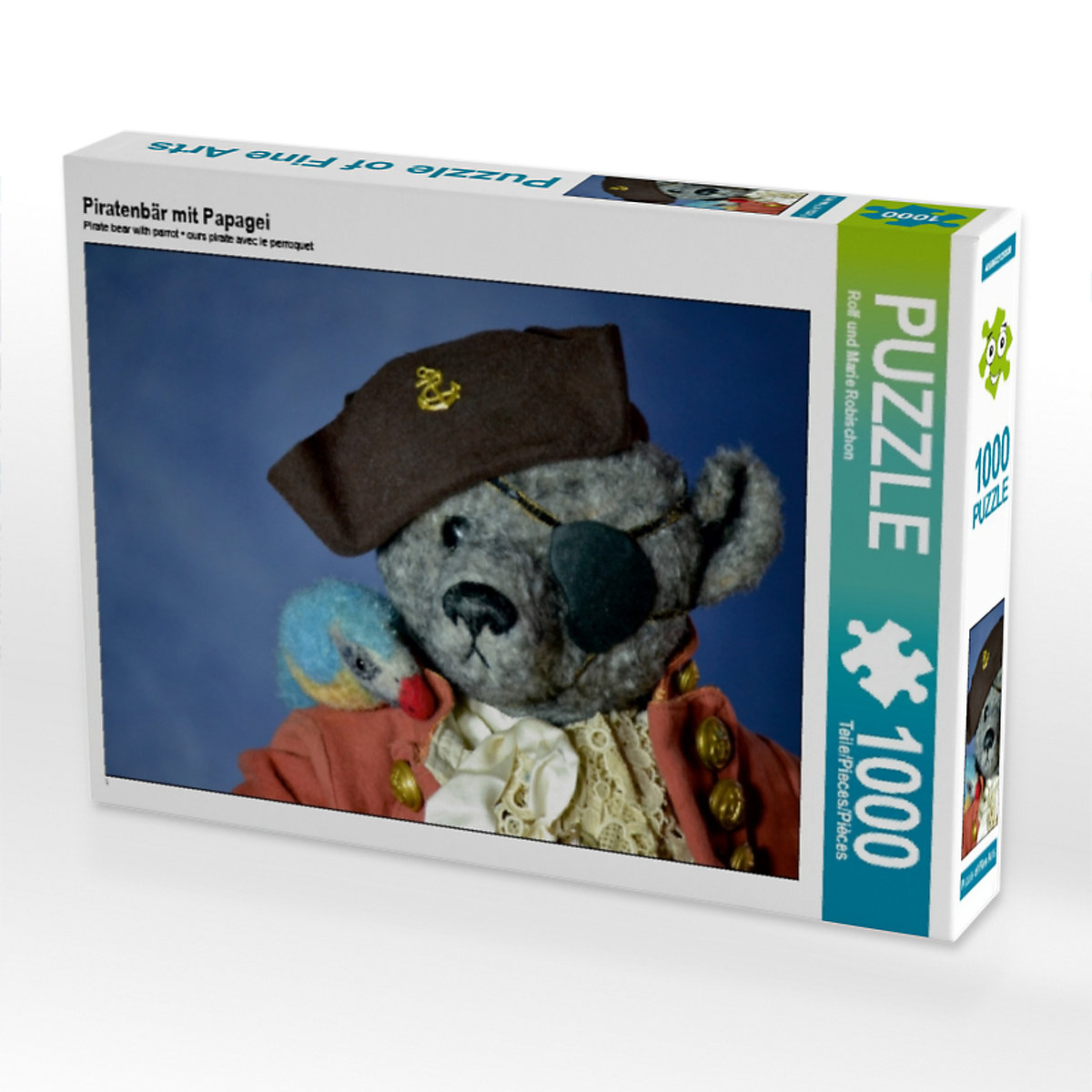 CALVENDO® Puzzle CALVENDO Puzzle Piratenbär mit Papagei 1000 Teile Foto-Puzzle für glückliche Stunden