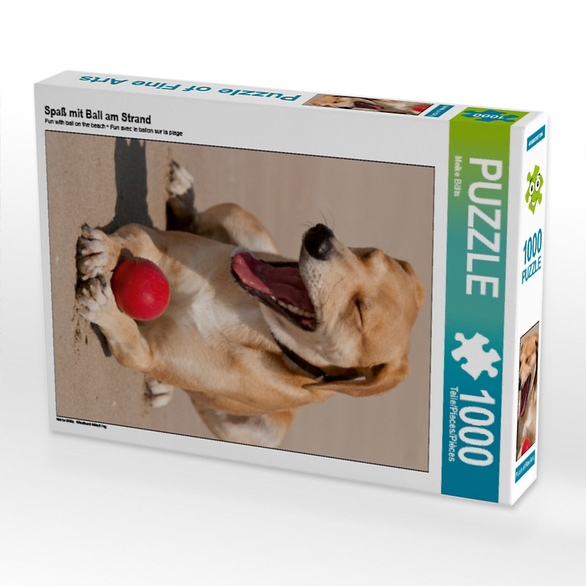 CALVENDO® Puzzle CALVENDO Puzzle Spaß mit Ball am Strand 1000 Teile Foto-Puzzle für glückliche Stunden