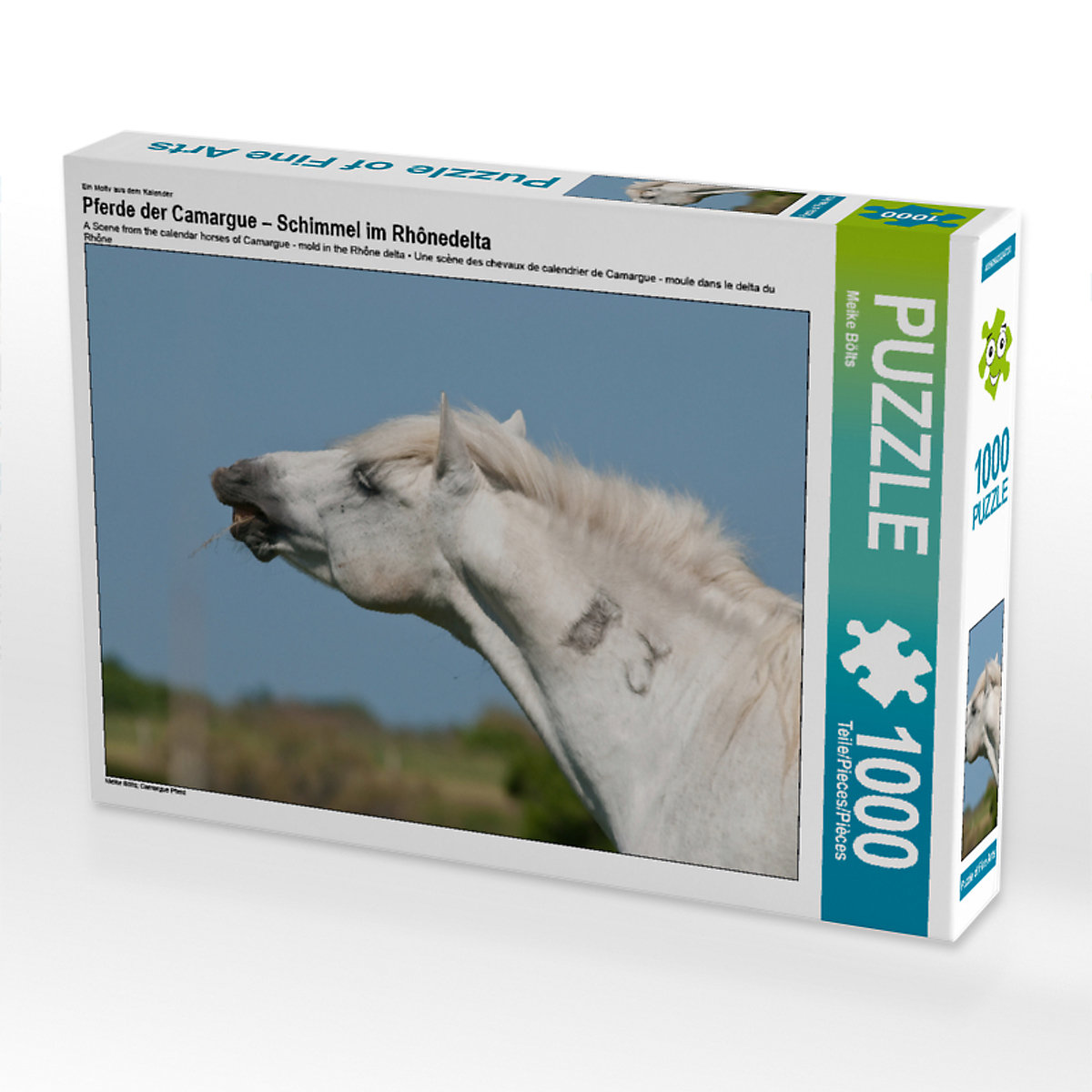 CALVENDO® Puzzle CALVENDO Puzzle Pferde der Camargue – Schimmel im Rhônedelta 1000 Teile Foto-Puzzle für glückliche Stunden