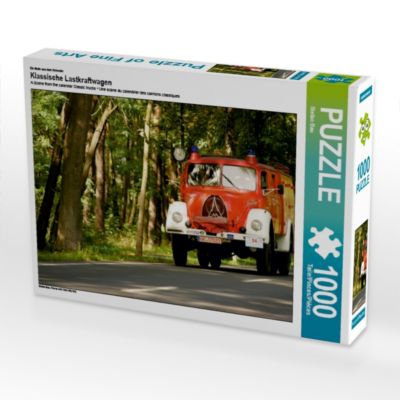 CALVENDO® Puzzle CALVENDO Puzzle Klassische Lastkraftwagen 1000 Teile Foto-Puzzle für glückliche Stunden