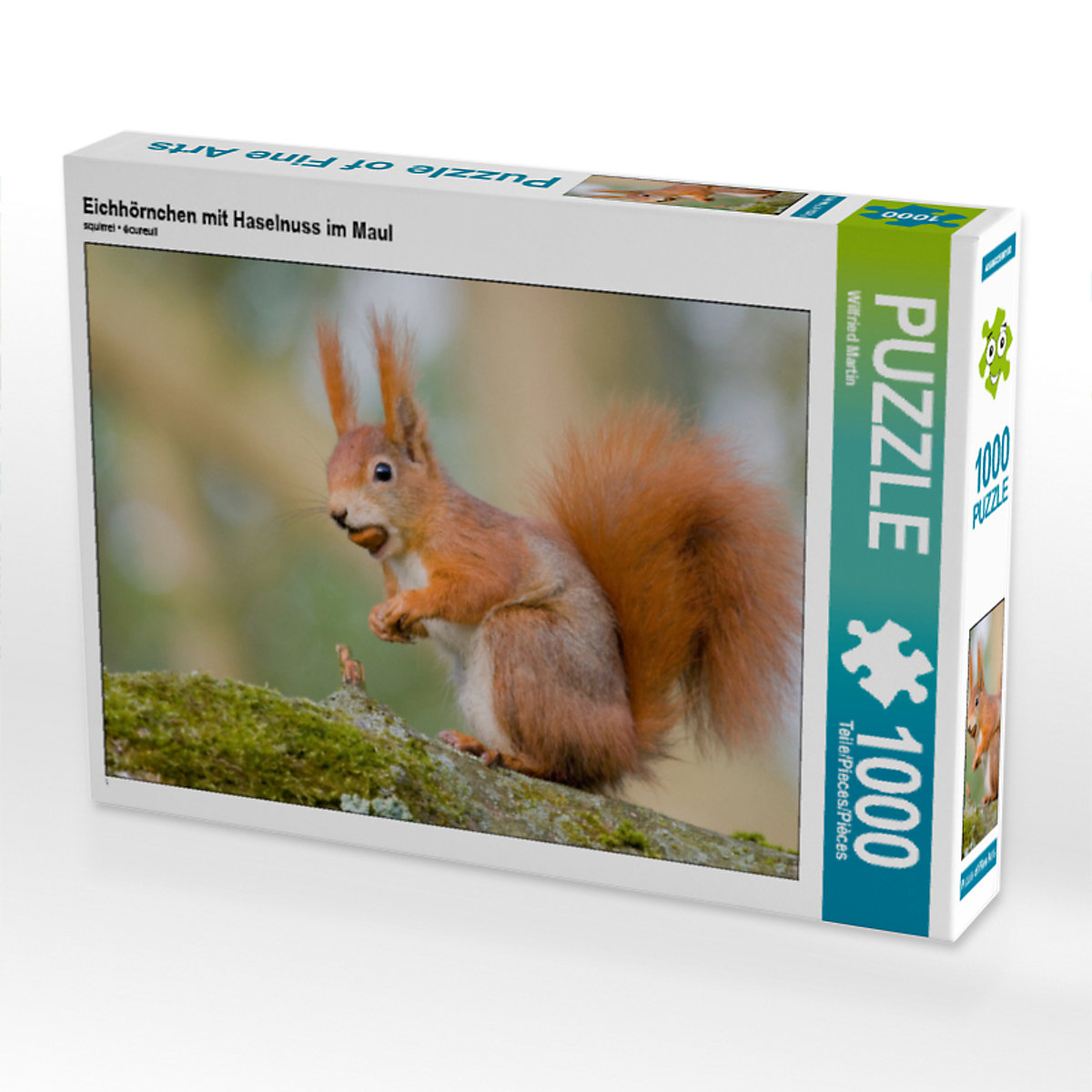 CALVENDO® Puzzle CALVENDO Puzzle Eichhörnchen mit Haselnuss im Maul 1000 Teile Foto-Puzzle für glückliche Stunden