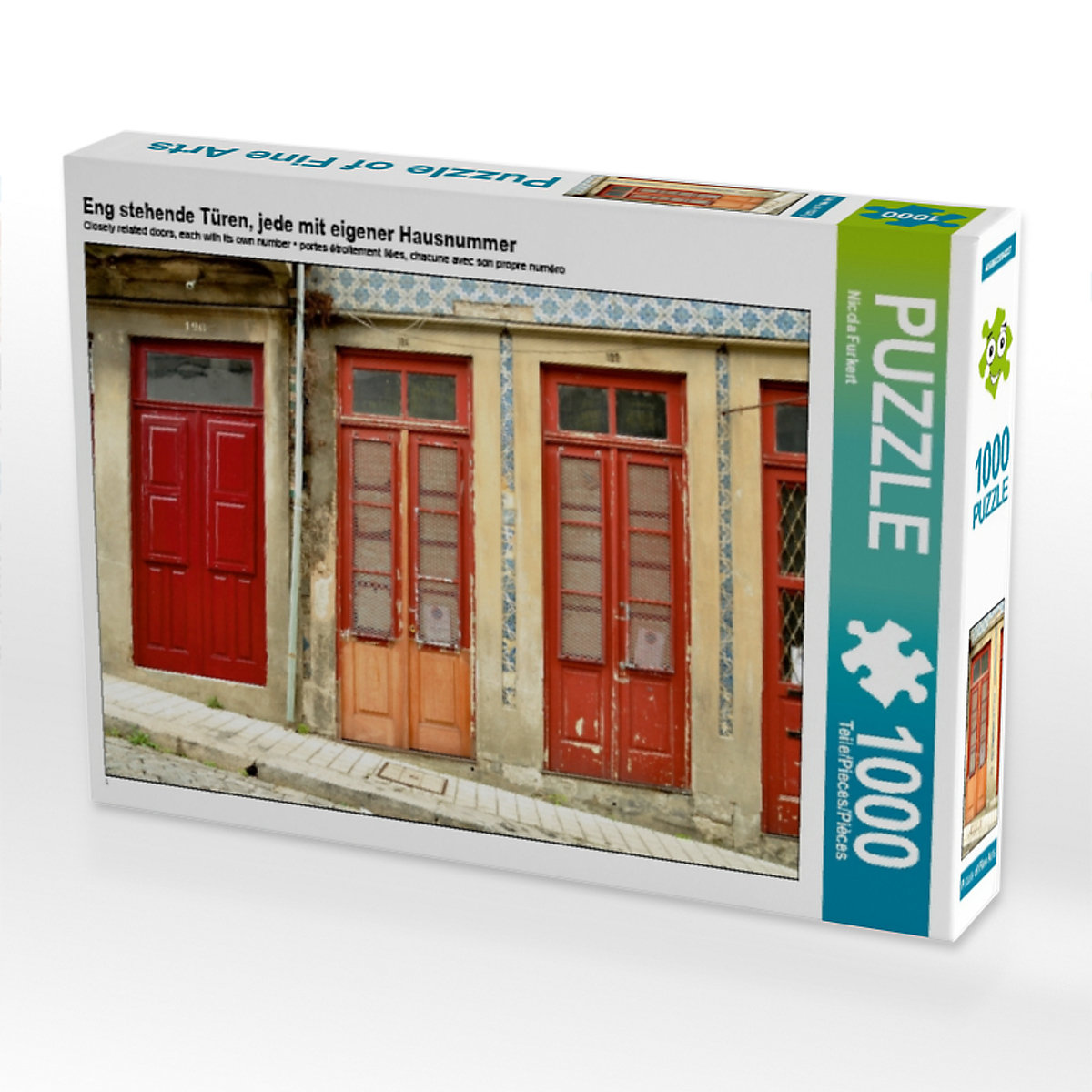 CALVENDO® Puzzle CALVENDO Puzzle Eng stehende Türen jede mit eigener Hausnummer 1000 Teile Foto-Puzzle für glückliche Stunden
