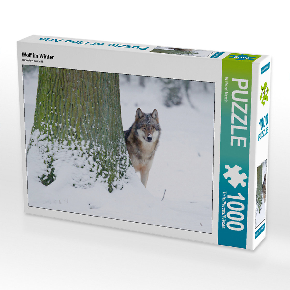 CALVENDO® Puzzle CALVENDO Puzzle Wolf im Winter 1000 Teile Foto-Puzzle für glückliche Stunden
