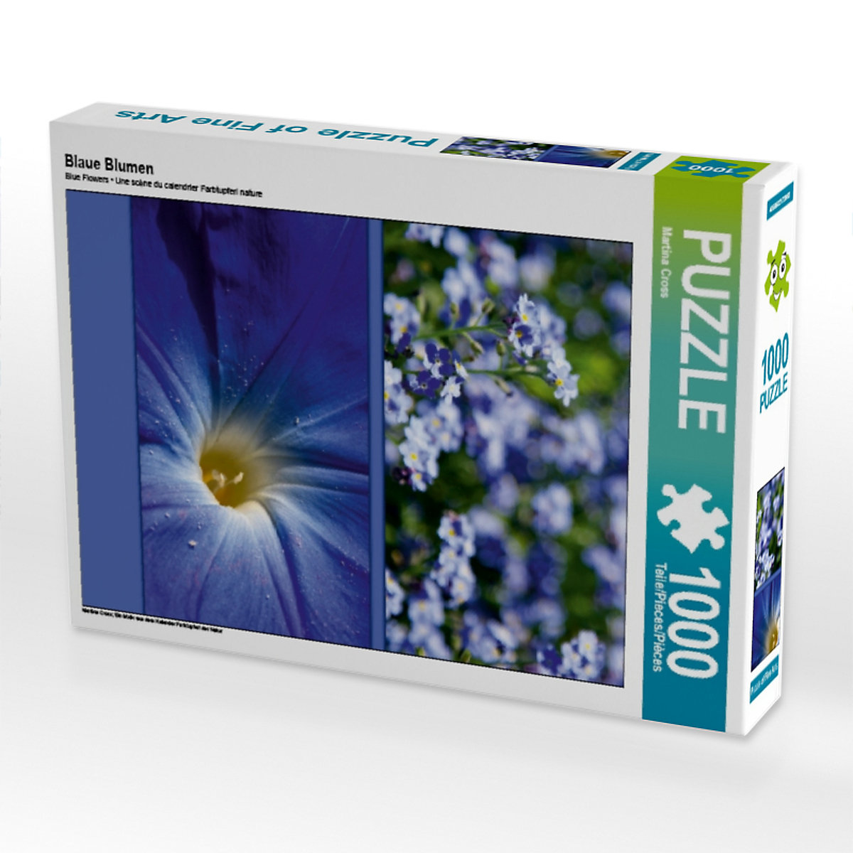 CALVENDO® Puzzle CALVENDO Puzzle Blaue Blumen 1000 Teile Foto-Puzzle für glückliche Stunden