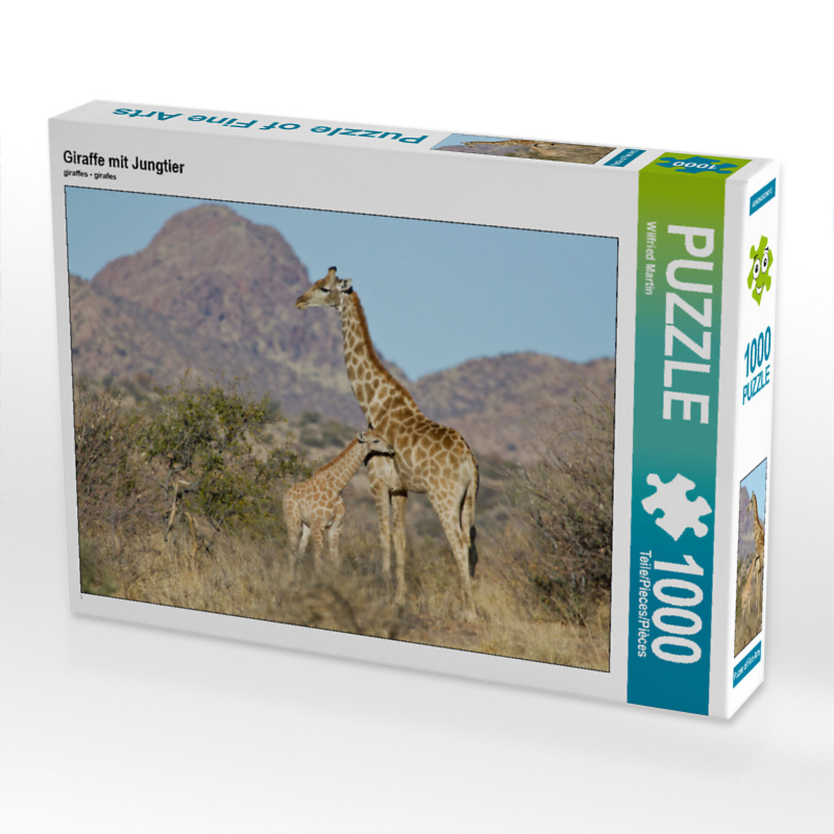 CALVENDO® Puzzle CALVENDO Puzzle Giraffe mit Jungtier 1000 Teile Foto-Puzzle für glückliche Stunden