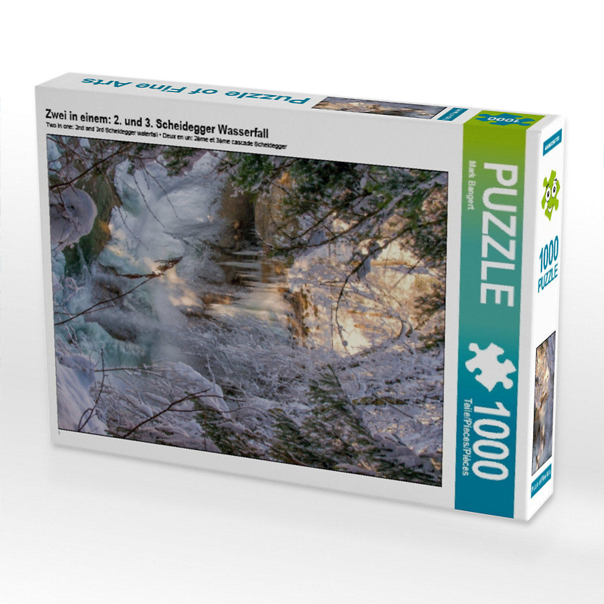 CALVENDO® Puzzle CALVENDO Puzzle Zwei in einem: 2. und 3. Scheidegger Wasserfall 1000 Teile Foto-Puzzle für glückliche Stunden