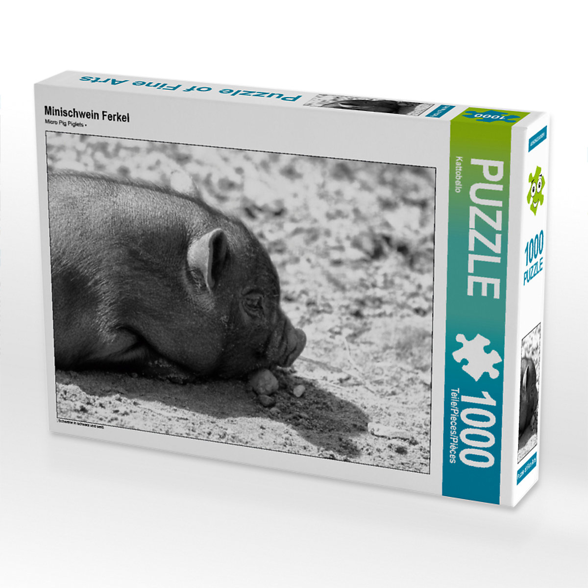 CALVENDO® Puzzle CALVENDO Puzzle Minischwein Ferkel 1000 Teile Foto-Puzzle für glückliche Stunden