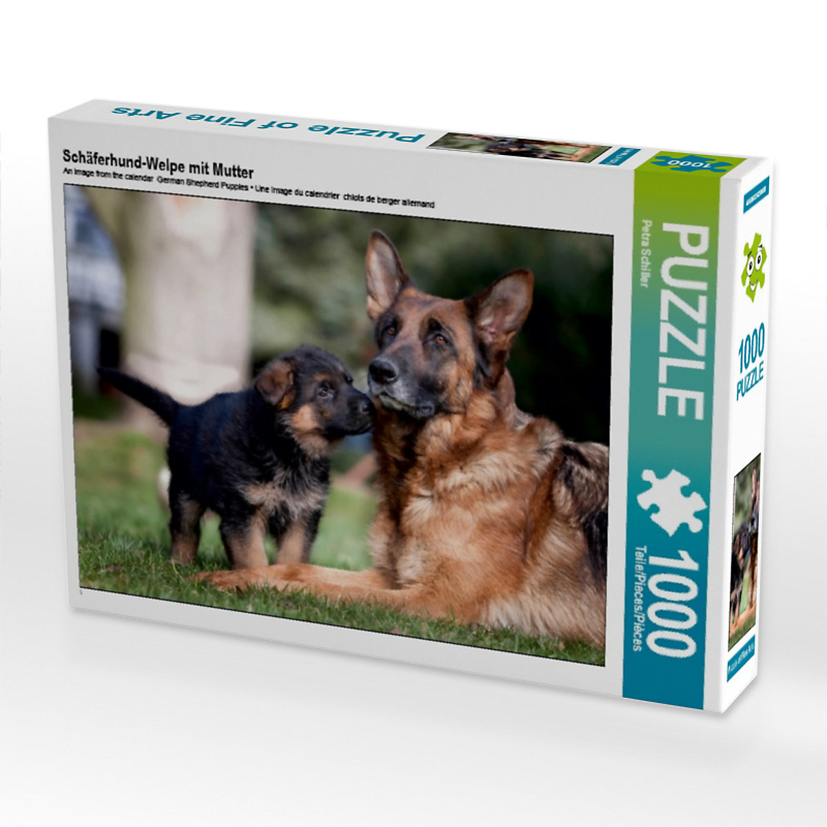 CALVENDO® Puzzle CALVENDO Puzzle Schäferhund-Welpe mit Mutter 1000 Teile Foto-Puzzle für glückliche Stunden