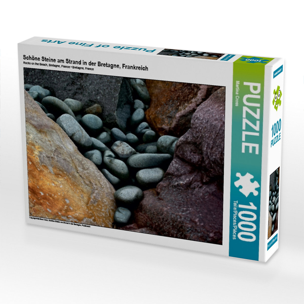 CALVENDO® Puzzle CALVENDO Puzzle Schöne Steine am Strand in der Bretagne Frankreich 1000 Teile Foto-Puzzle für glückliche Stunden